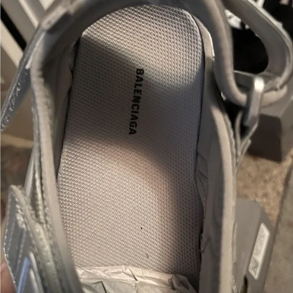 Balenciaga Metallic Silver Sneakers - Picture 5 of 10